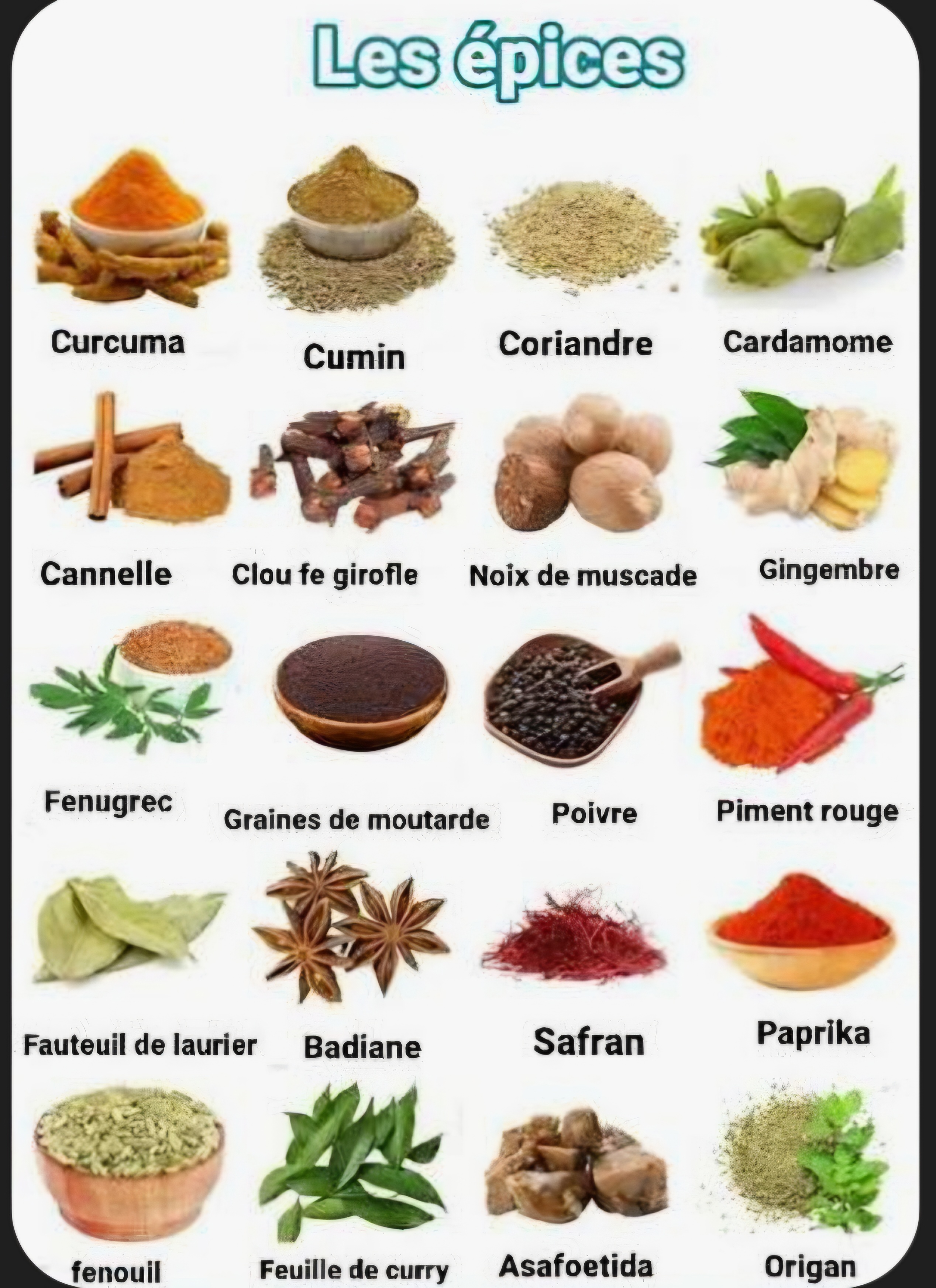 Épices alliés de notre santé